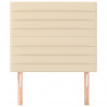 Cabeceira de cama 2 pcs tecido 80x5x78/88 cm creme 3