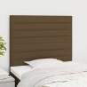 Cabeceira de cama 2 pcs tecido 100x5x78/88 cm castanho -escuro 1