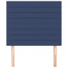 Cabeceira de cama 2 pcs tecido 100x5x78/88 cm azul 3