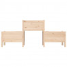 Jardinera de madera de pino maciza 178.5x44x75 cm 4