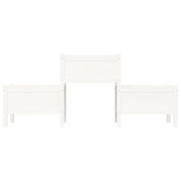 Vaso/floreira 178.5x44x75 cm pinho maciço branco M 4