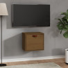 Armario de pared madera maciza de pino marrón miel 40x30x35 cm 1