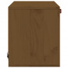 Armario de pared madera maciza de pino marrón miel 40x30x35 cm 4