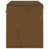 Armario de pared madera maciza de pino marrón miel 60x30x35 cm 4