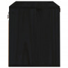 Armario de pared de madera maciza de pino negro 60x30x35 cm 4