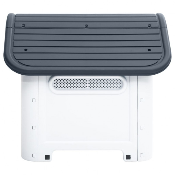 Casota para cães 59x75x66 cm polipropileno cinzento M 3