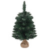 Árbol de Navidad preiluminado con luces y soporte verde 60 cm 3