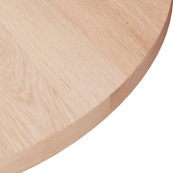 Superficie de mesa redonda madera de roble sin tratar Ø30x1.5cm M 3