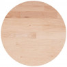 Superficie de mesa redonda madera de roble sin tratar Ø40x1.5cm 2