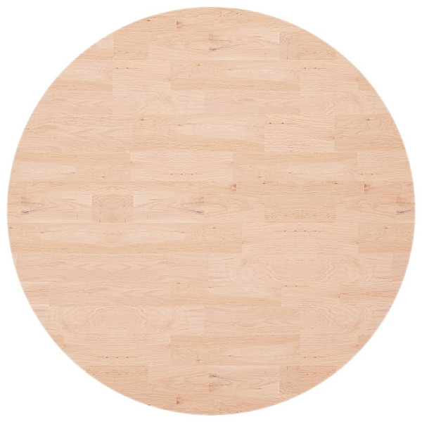 Superficie de mesa redonda madera de roble sin tratar Ø90x1.5cm M 2