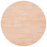 Superficie de mesa redonda madera de roble sin tratar Ø90x1.5cm 2