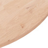 Superficie de mesa redonda madera de roble sin tratar Ø90x1.5cm 3