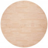 Superficie de mesa redonda madera de roble sin tratar Ø80x2.5cm 2