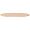 Tampo de mesa redondo Ø90x2.5cm carvalho maciço não tratado 1