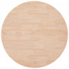 Superficie de mesa redonda madera de roble sin tratar Ø90x2.5cm 2