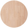 Superficie de mesa redonda madera de roble sin tratar Ø40x4 cm 2