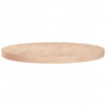 Superficie de mesa redonda madera de roble sin tratar Ø60x4 cm 1