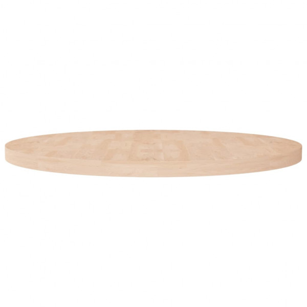 Superficie de mesa redonda madera de roble sin tratar Ø90x4 cm D