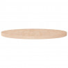 Tampo de mesa redondo Ø90x4 cm carvalho maciço não tratado 1