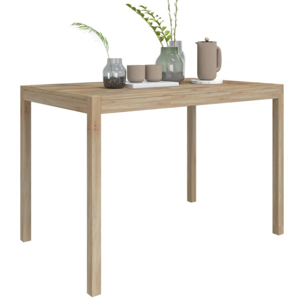 Mesa de comedor madera maciza de acacia 110x70x75 cm M 3