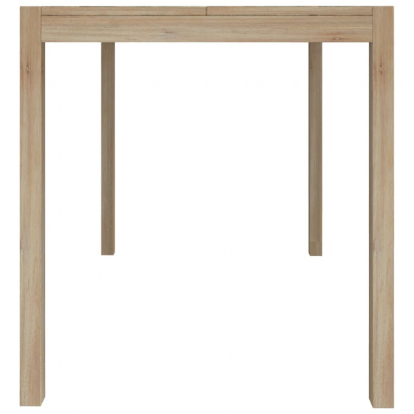 Mesa de comedor madera maciza de acacia 110x70x75 cm M 5