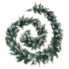 Guirnalda de Navidad con luces LED PVC verde 2.7 m 2