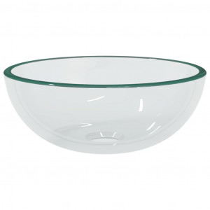 Lavabo de vidrio templado transparente 30x12 cm H