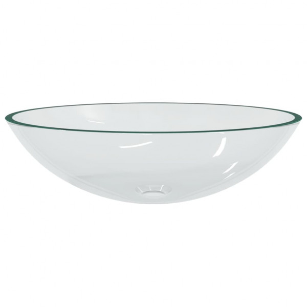 Lavabo de vidrio transparente 50x37x14 cm M 3