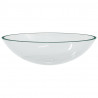 Lavabo de vidrio transparente 50x37x14 cm 3