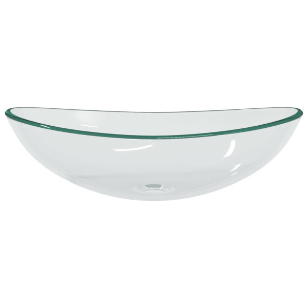 Lavabo de vidrio templado transparente 54.5x35x15.5 cm M 3