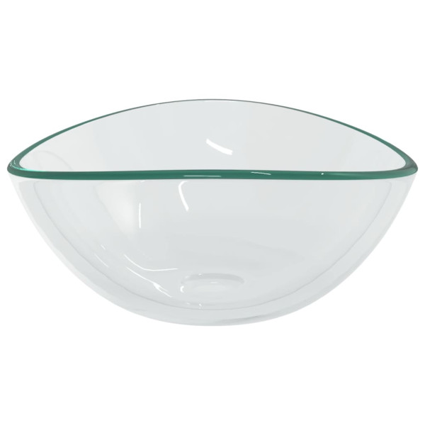 Lavabo de vidrio templado transparente 54.5x35x15.5 cm M 4