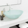 Lavabo de vidrio esmerilado 50x37x14 cm 1