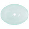Lavabo de vidrio esmerilado 50x37x14 cm 5