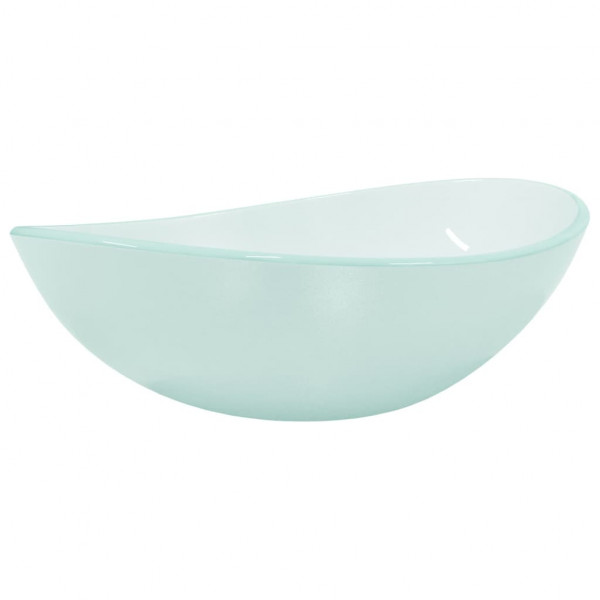 Lavabo de vidrio templado esmerilado 54.5x35x15.5 cm M 2