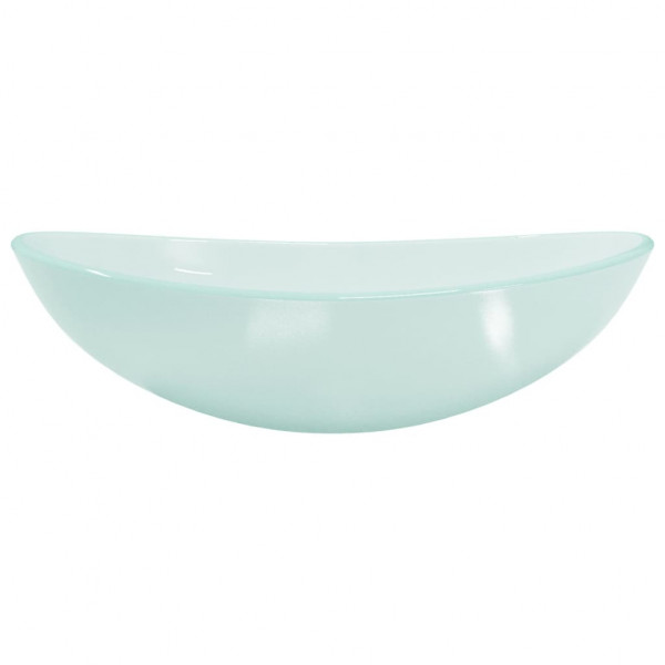Lavabo de vidrio templado esmerilado 54.5x35x15.5 cm M 3
