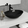 Lavabo de vidrio negro 50x37x14 cm 1