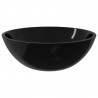 Lavabo de vidrio negro 50x37x14 cm 4