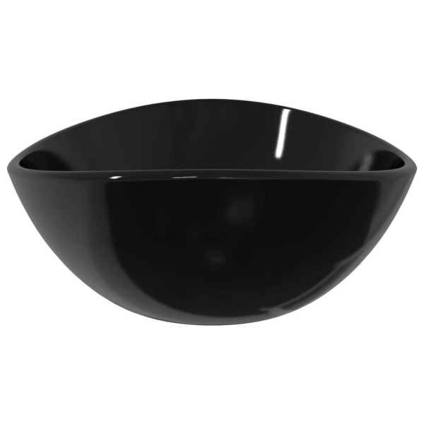 Lavabo de vidrio templado negro 54.5x35x15.5 cm M 4