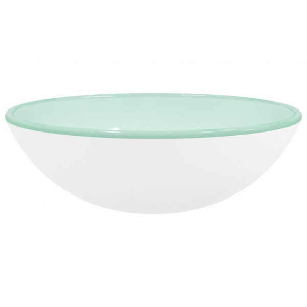 Lavabo de vidrio templado blanco 42x14 cm M 2