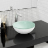 Lavabo de vidrio templado blanco 30x12 cm 1