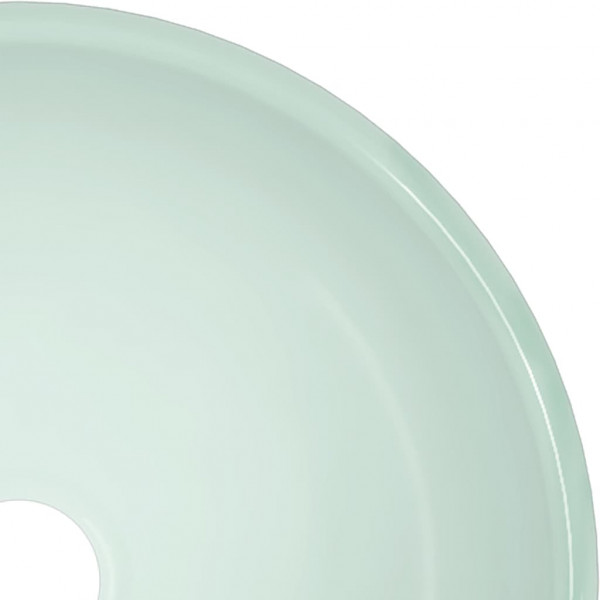 Lavabo de vidrio templado blanco 30x12 cm M 4