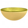 Lavabo de vidrio templado dorado 30x12 cm 2