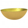 Lavabo de vidrio dorado 50x37x14 cm 2