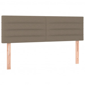 Cabeceros 2 unidades tela gris taupe 72x5x78/88 cm H