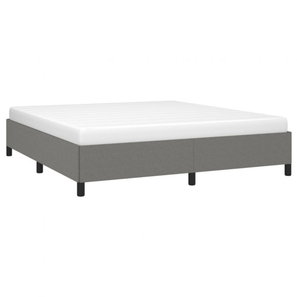 Estructura de cama tela gris oscuro 180x200 cm M 3