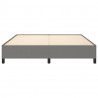 Estrutura de cama sem colchão 180x200 cm tecido cinzento-escuro 5