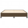 Estrutura de cama sem colchão 180x200 cm tecido castanho-escuro 5