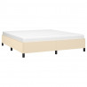 Estructura de cama tela color crema 180x200 cm 3