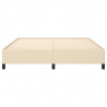 Estructura de cama tela color crema 180x200 cm 5