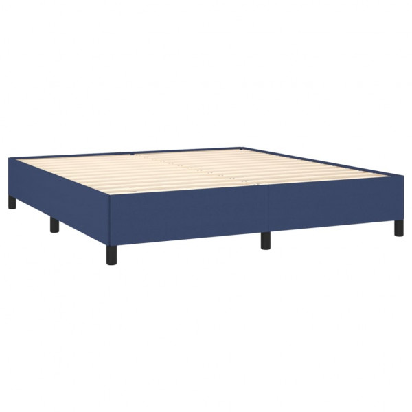 Estructura de cama tela azul 180x200 cm M 4